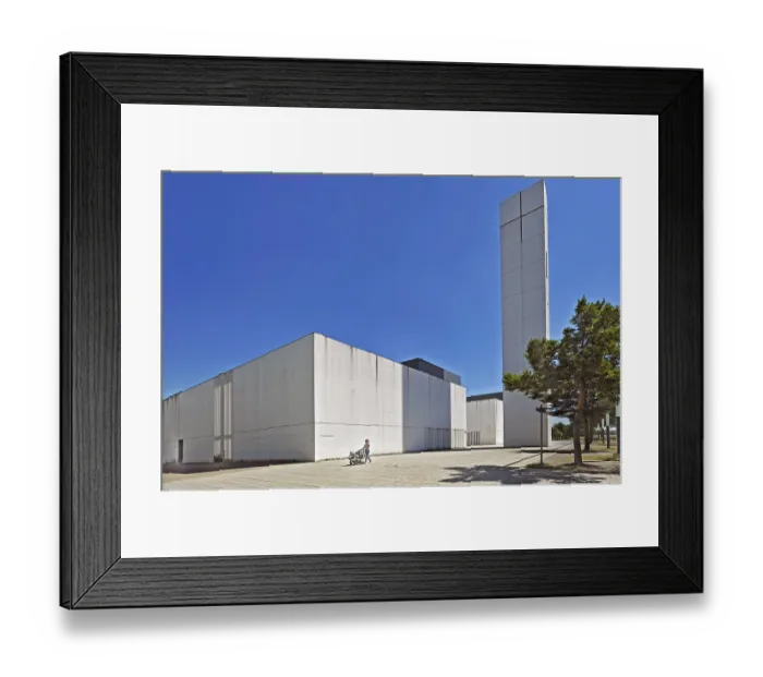 Framed Print : Sophienkirche, concrete architecture