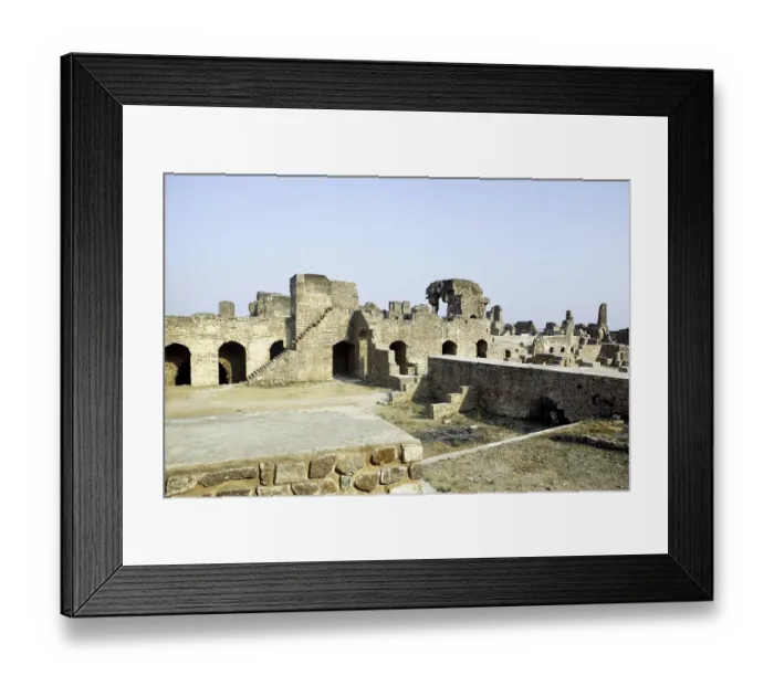 Framed Print : Ruined of Golconda fort built by Mohammed Quli Qutb Shah 16th century