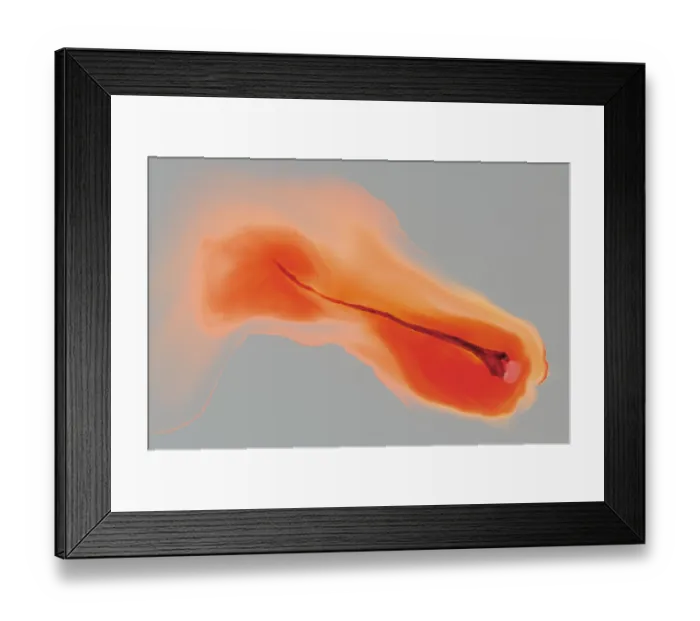 Framed Print : Spices, saffron thread in water on gray background Framed Print : Spices, saffron thread in water on gray background
