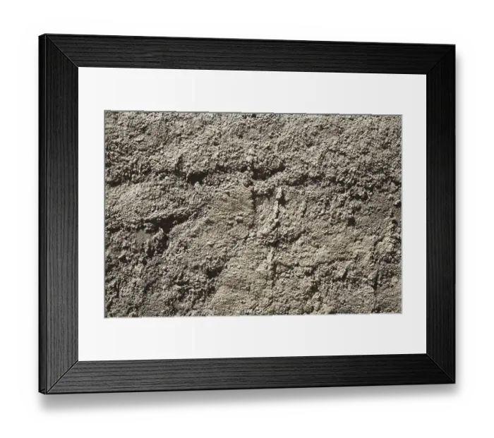 Framed Print : Texture fresh unfinished cement plastered wall