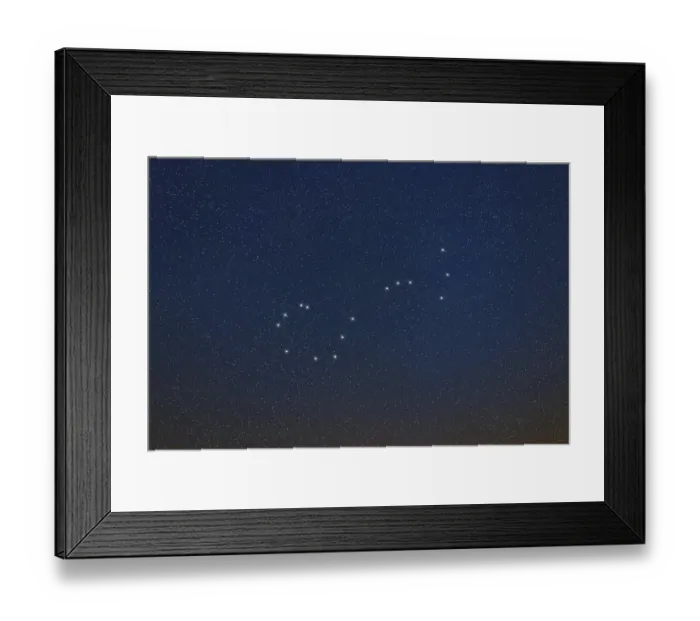 Framed Print : Scorpius star constellation, Night sky