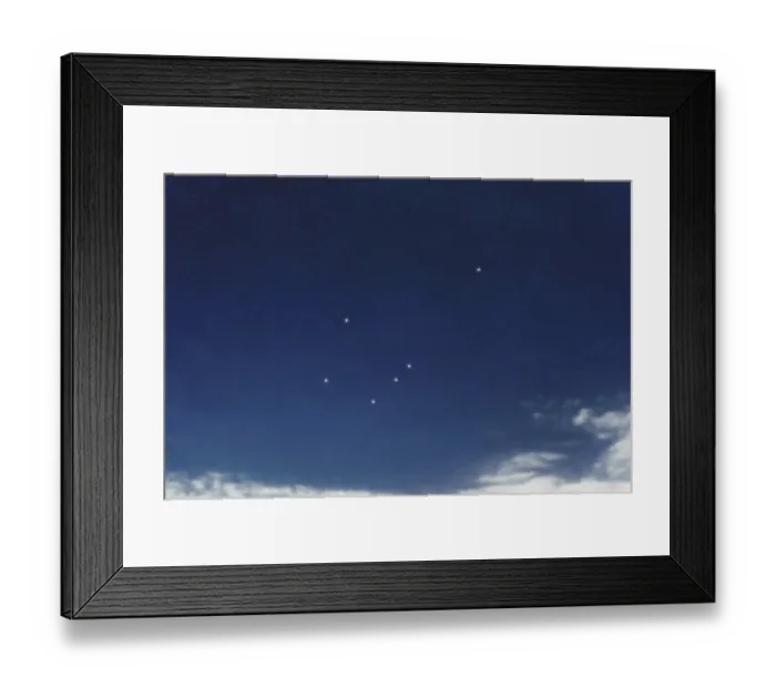 Framed Print : Telescopium star constellation