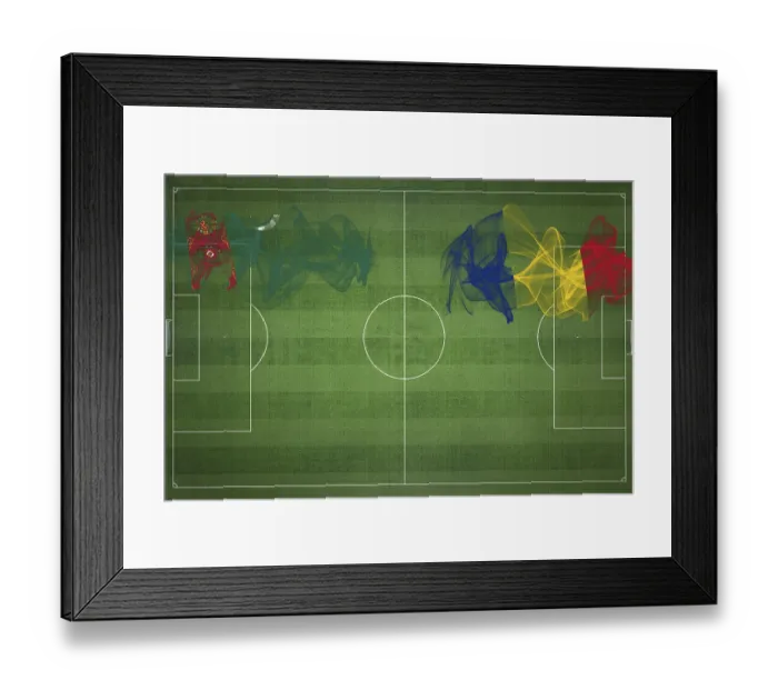 Framed Print : Turkmenistan vs Romania Soccer Match