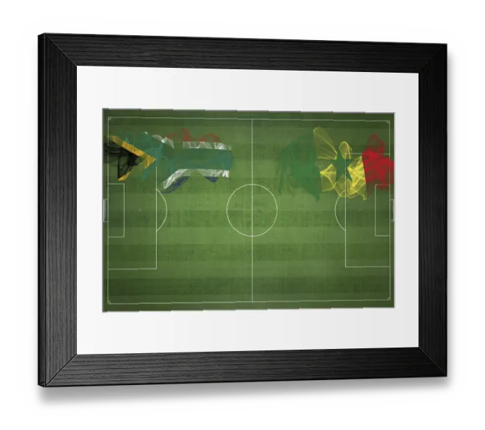 Framed Print : South Africa vs Senegal Soccer Match