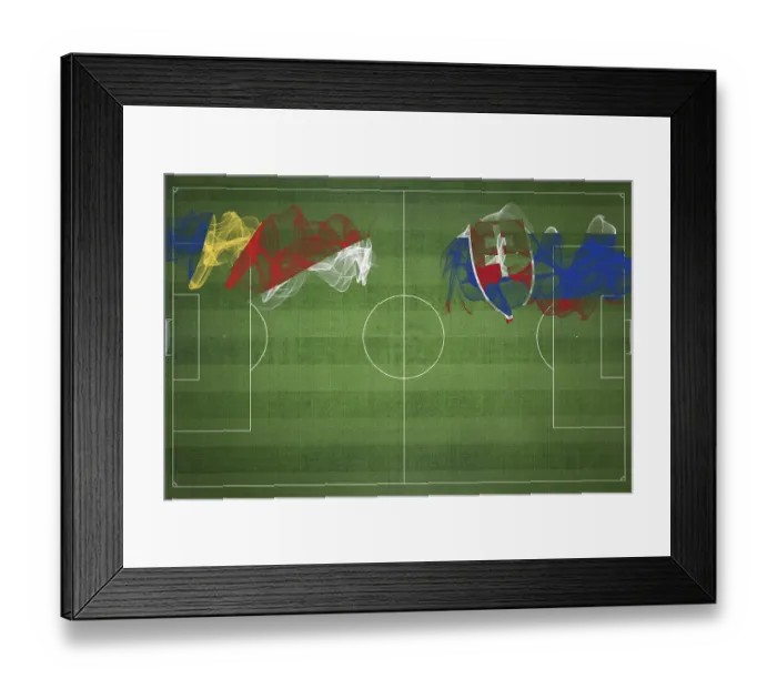 Framed Print : Seychelles vs Slovakia Soccer Match