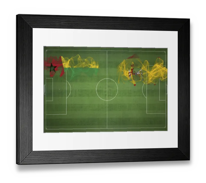 Framed Print : Guinea Bissau vs Spain Soccer Match