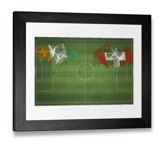 Framed Print : Ivory Coast vs Switzerland Soccer Match