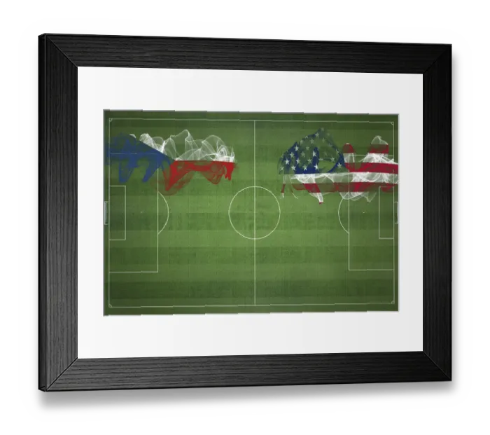 Framed Print : Czech Republic vs United States Soccer Match Framed Print : Czech Republic vs United States Soccer Match