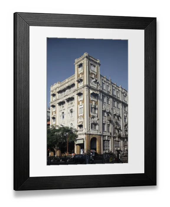 Framed Print : History art deco building, Bombay Mumbai Framed Print : History art deco building, Bombay Mumbai
