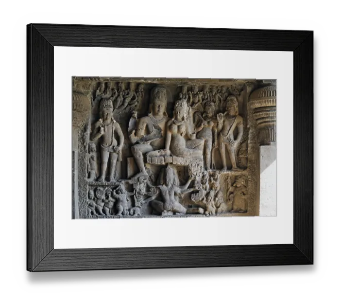 Framed Print : Ellora Caves, Aurangabad, Maharashtra, India