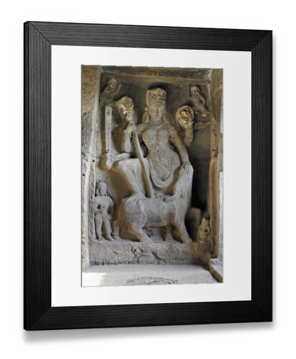 Framed Print : Ellora Caves, Aurangabad, Maharashtra, India