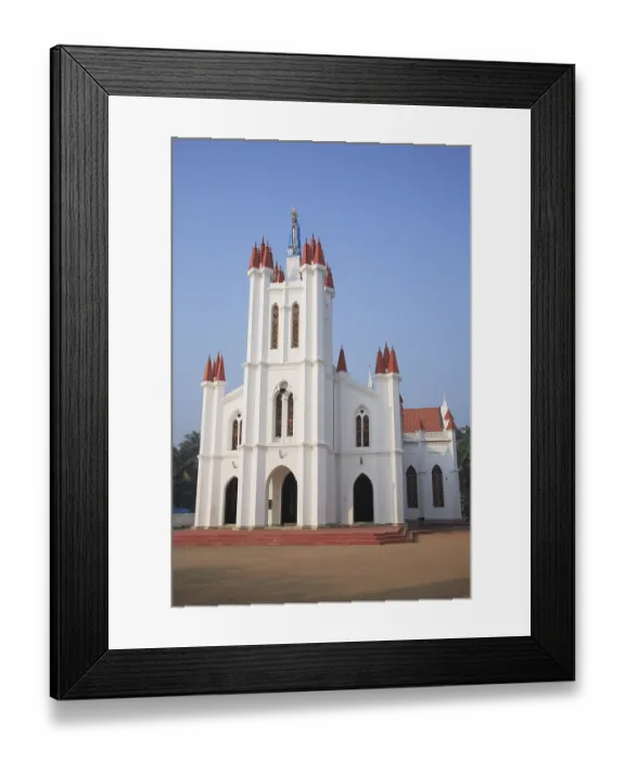 Framed Print : Church of Our Lady of Snow at Pallipport one of most famous Marian pilgrimage centre Framed Print : Church of Our Lady of Snow at Pallipport one of most famous Marian pilgrimage centre