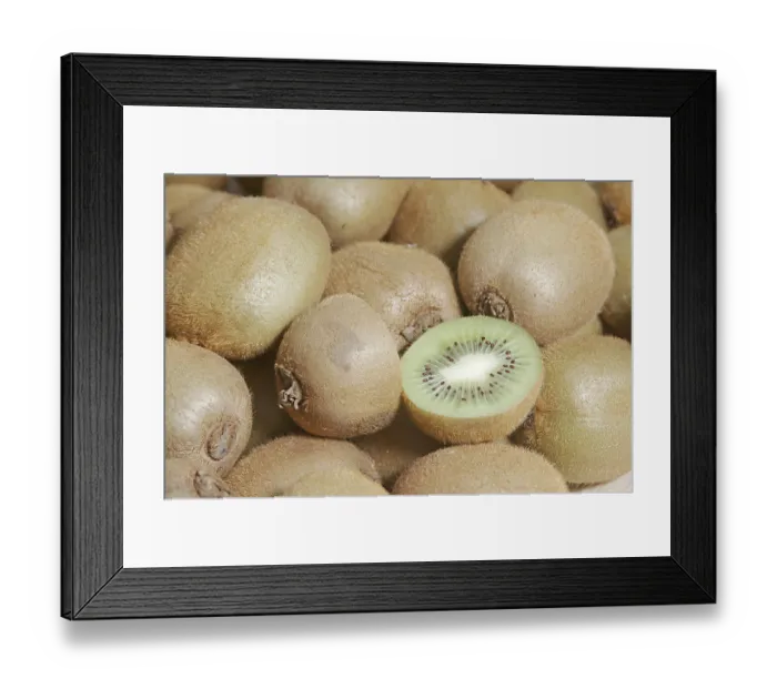 Framed Print : Nature, Fruit, Kiwi, Actinidia delicious