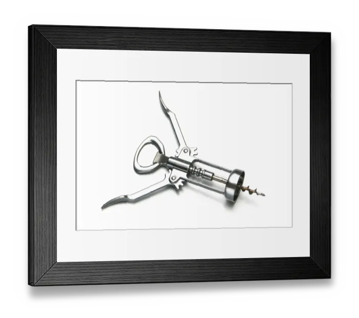 Framed Print : Industry Instrument home appliance Cork opener Framed Print : Industry Instrument home appliance Cork opener