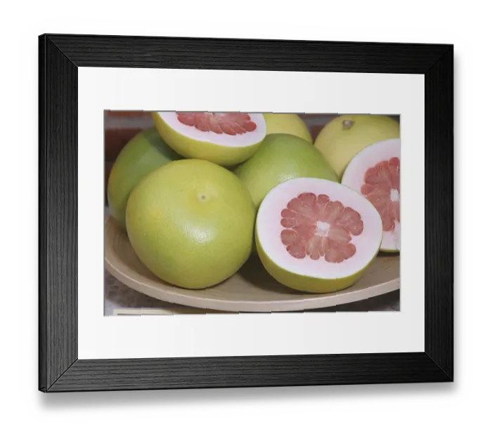Framed Print : Nature, Fruit, Citrus Maxima, Rutaceae