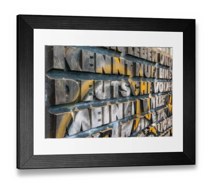 Framed Print : Steles of the Ernst Thalmann Memorial Framed Print : Steles of the Ernst Thalmann Memorial