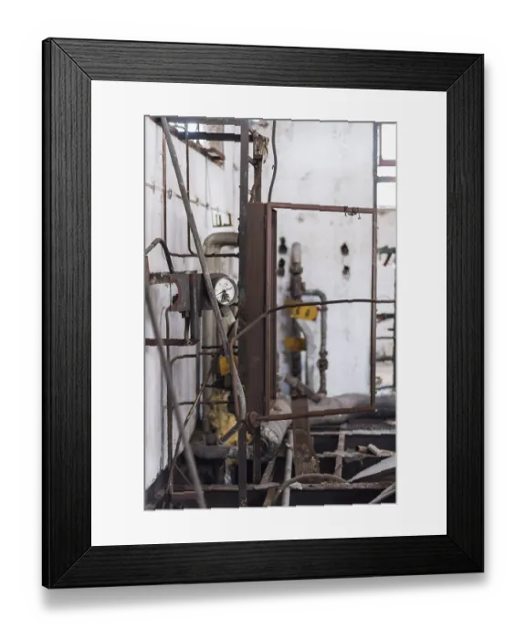 Framed Print : Details of an old abandoned factory Framed Print : Details of an old abandoned factory