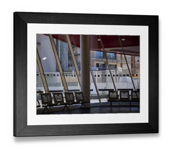 Framed Print : A picture of the train station of Olbia