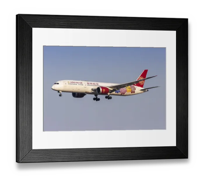 Framed Print : A Boeing 787-9 Dreamliner aircraft of Juneyao Air with the registration B-1115 Framed Print : A Boeing 787-9 Dreamliner aircraft of Juneyao Air with the registration B-1115