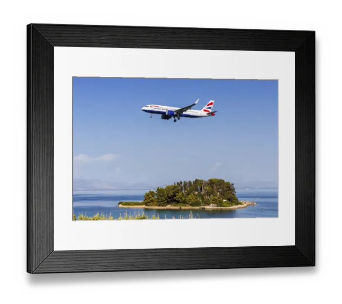 Framed Print : A British Airways Airbus A320neo aircraft with the registration G-TTNL at Corfu Airport Framed Print : A British Airways Airbus A320neo aircraft with the registration G-TTNL at Corfu Airport