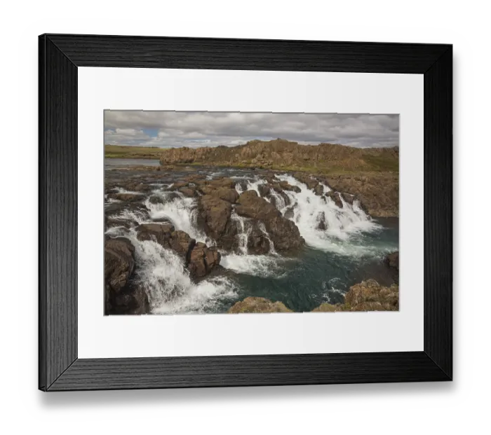 Framed Print : Langarfoss, north of Borganes. W Iceland