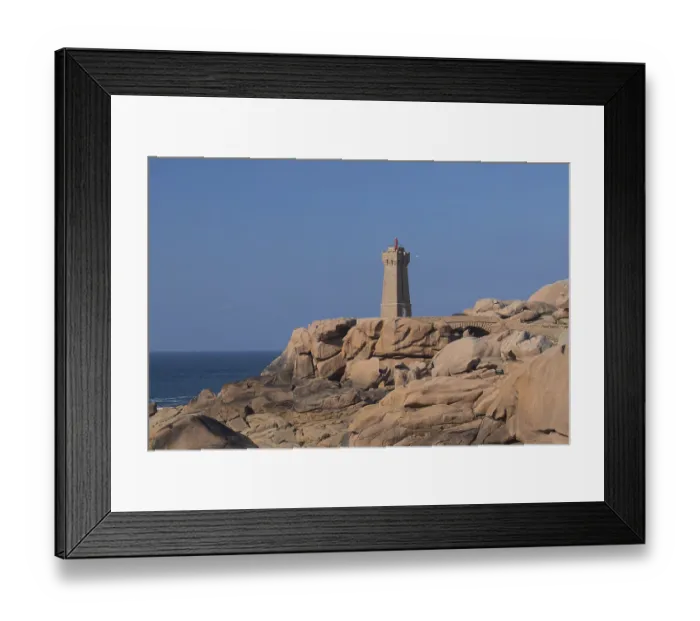 Framed Print : Lighthouse Mean Ruz at Ploumanac'h
