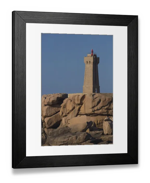 Framed Print : Lighthouse Mean Ruz at Ploumanac'h