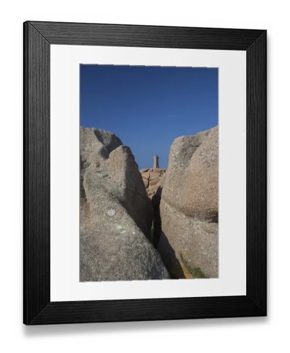Framed Print : Lighthouse Mean Ruz at Ploumanach