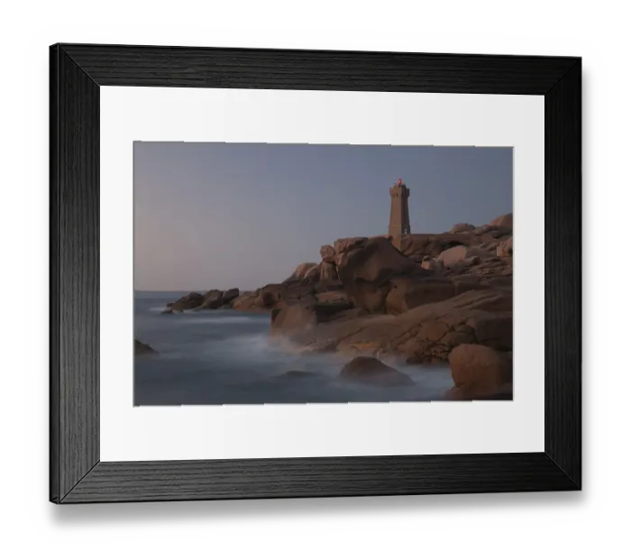 Framed Print : Lighthouse Mean Ruz at Ploumanach Framed Print : Lighthouse Mean Ruz at Ploumanach