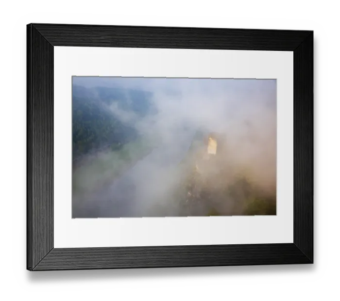 Framed Print : The bright Wartturm above the Elbe river Framed Print : The bright Wartturm above the Elbe river