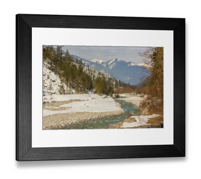 Framed Print : The Riss creek flowing fast through the Eng valley Framed Print : The Riss creek flowing fast through the Eng valley