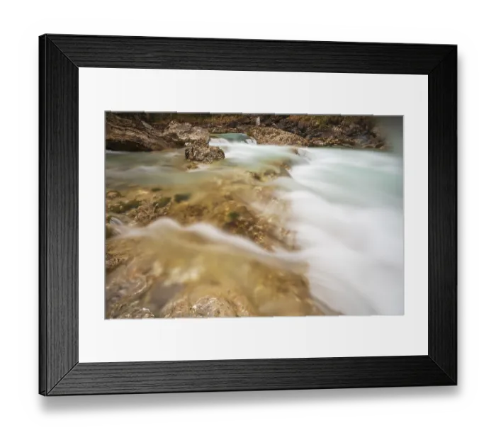 Framed Print : The Riss creek flowing fast through the Eng valley