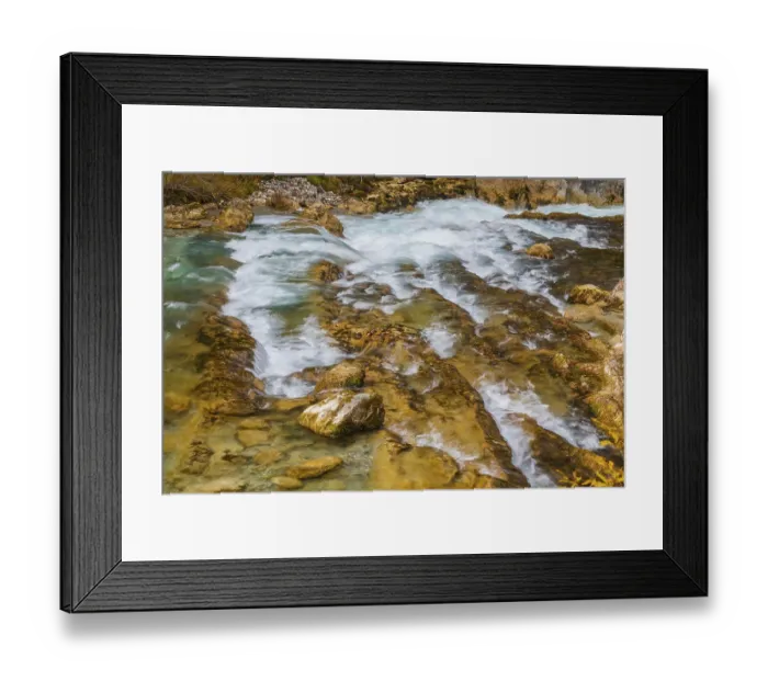 Framed Print : The Riss creek flowing through an autumnal landscape in the Eng valley Framed Print : The Riss creek flowing through an autumnal landscape in the Eng valley