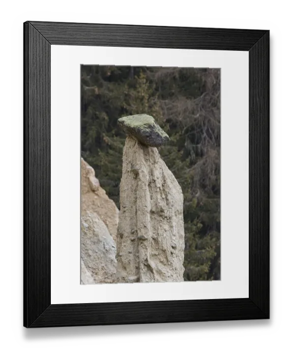 Framed Print : Earth pyramids located in Platten in the municipality of Percha