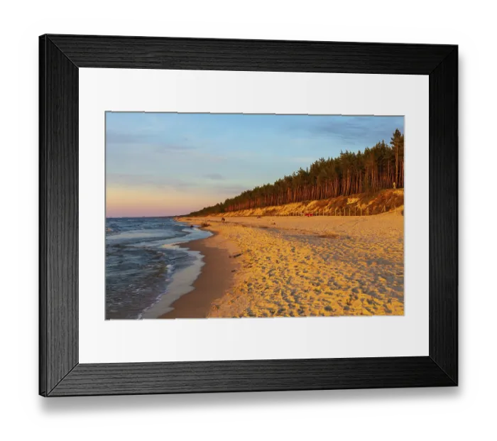 Framed Print : Beach at sunset, close to Stegna Framed Print : Beach at sunset, close to Stegna