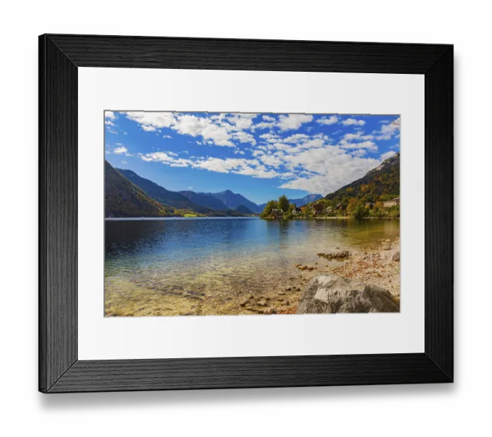 Framed Print : Grundlsee in autumn, salzkammergut