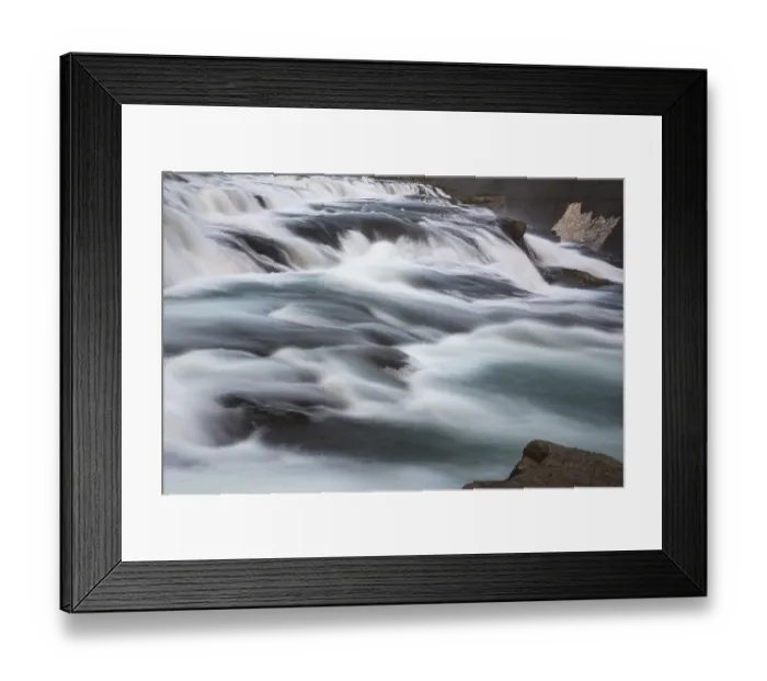 Framed Print : Gullfoss (Golden Falls is a waterfall located in the canyon of the Hvita river in southwest Iceland Gullfoss) Framed Print : Gullfoss (Golden Falls is a waterfall located in the canyon of the Hvita river in southwest Iceland Gullfoss)