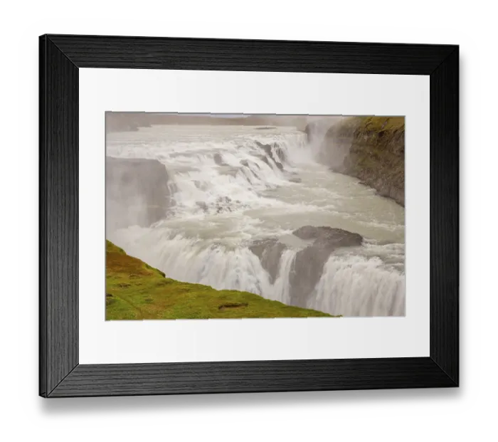 Framed Print : Gullfoss waterfall Framed Print : Gullfoss waterfall