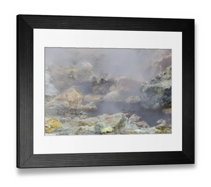Framed Print : Krysuvik, solfatara field at Seltun