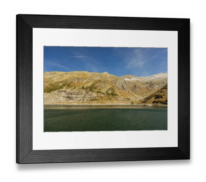 Framed Print : View from the Kolnbrein reservoir Framed Print : View from the Kolnbrein reservoir