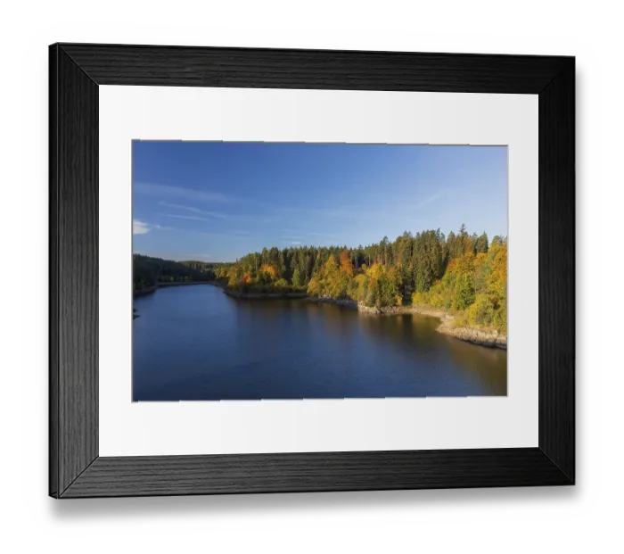 Framed Print : Ottenstein reservoir, Rastenfeld Framed Print : Ottenstein reservoir, Rastenfeld