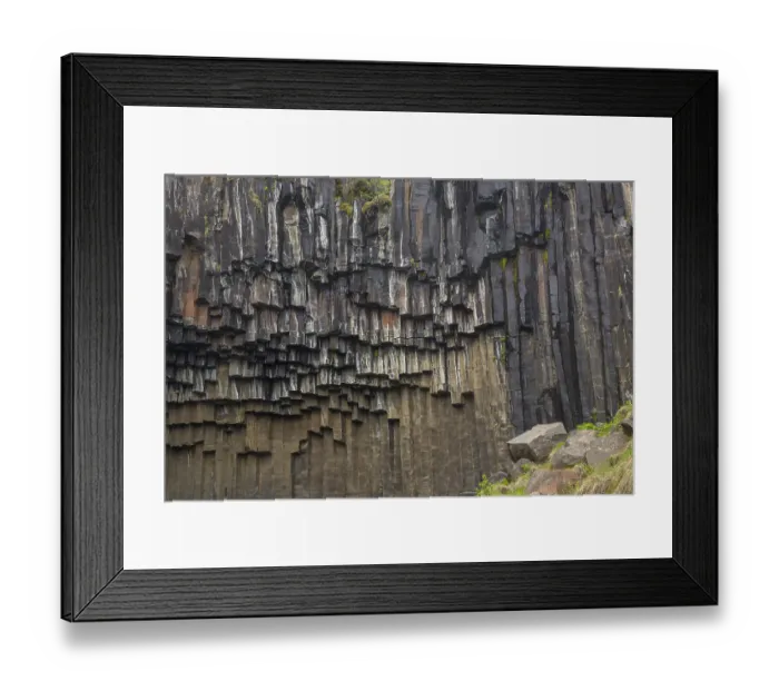 Framed Print : Svartifoss waterfall, Vatnajokull National Park