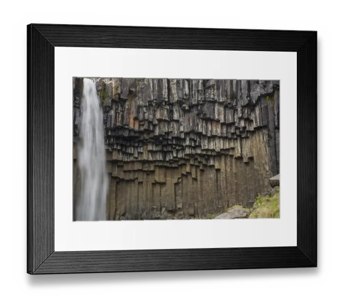 Framed Print : Svartifoss waterfall, Vatnajokull National Park