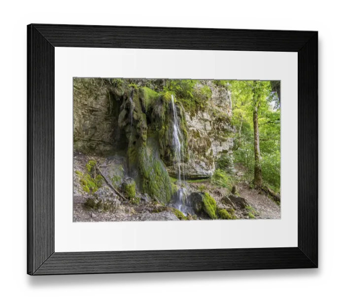 Framed Print : The Tannegg Waterfall in the Wutach Gorge Framed Print : The Tannegg Waterfall in the Wutach Gorge
