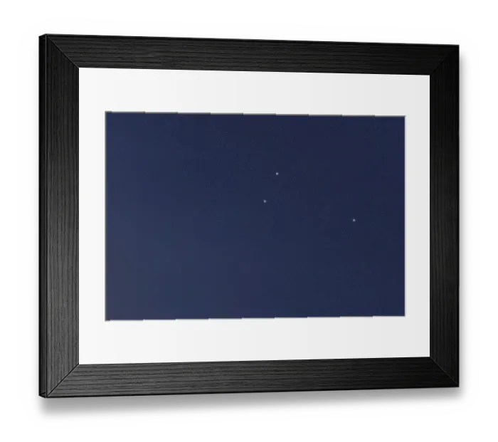 Framed Print : Triangulum star constellation, Night sky Framed Print : Triangulum star constellation, Night sky