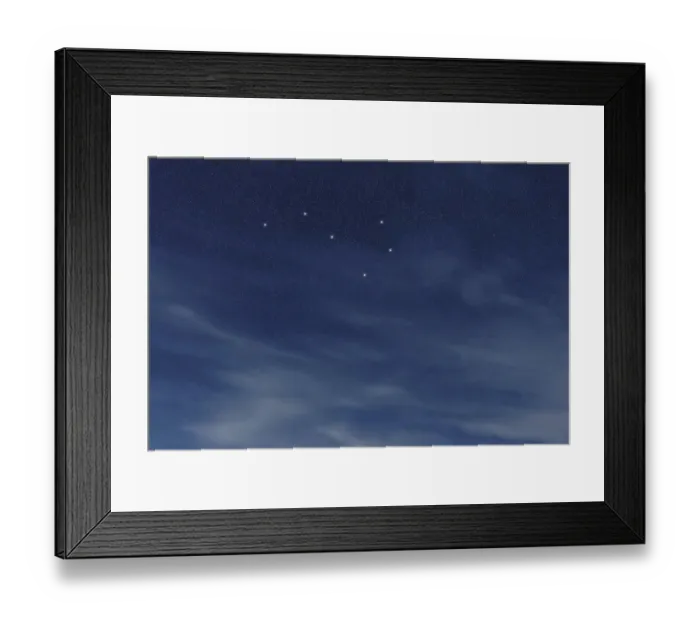 Framed Print : Volans star constellation, Night sky Framed Print : Volans star constellation, Night sky