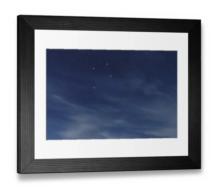 Framed Print : Crux star constellation, Night sky Framed Print : Crux star constellation, Night sky