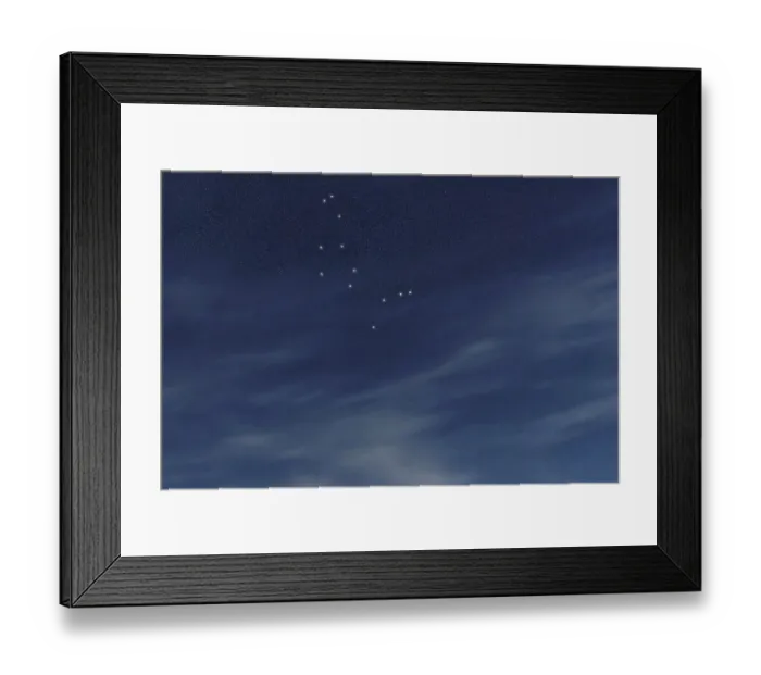 Framed Print : Bootes star constellation, Night sky