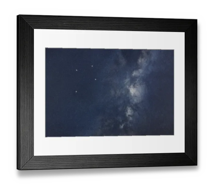 Framed Print : Crux star constellation, Night sky