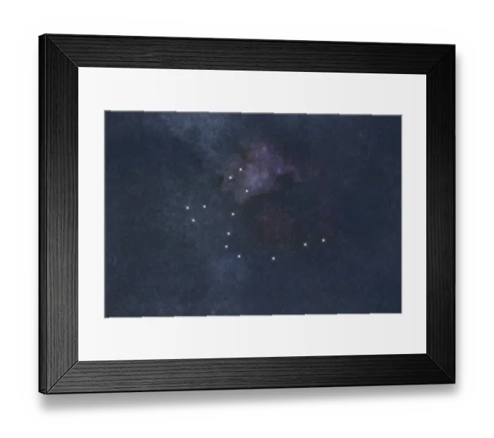 Framed Print : Draco star constellation, Night sky Framed Print : Draco star constellation, Night sky
